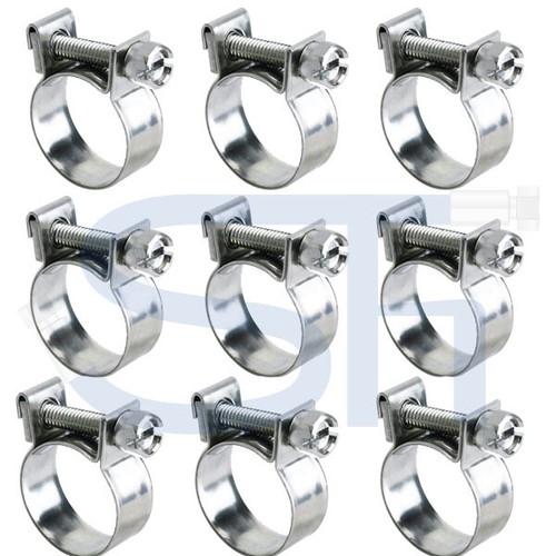 10x edelstahl schlauchschellen - 10x,