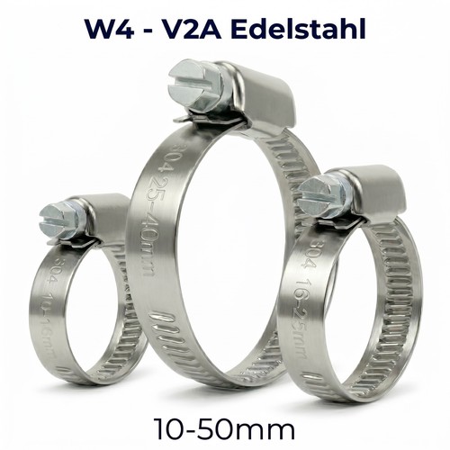 Edelstahl schlauchschellen v2a - schlauchschellen,