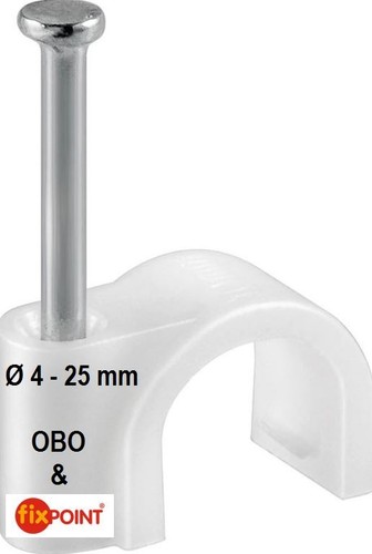 100x kabelschelle weiß - 100x,