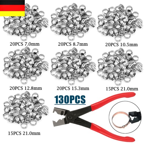 130 tlg ohr schlauchschellen - 130-tlg, 1