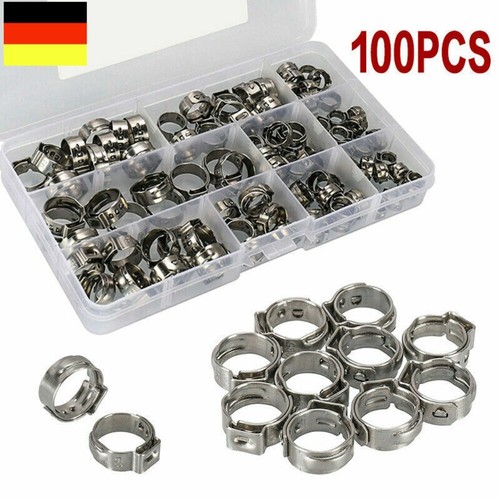100x 1ohr schlauchschellen - 100x,