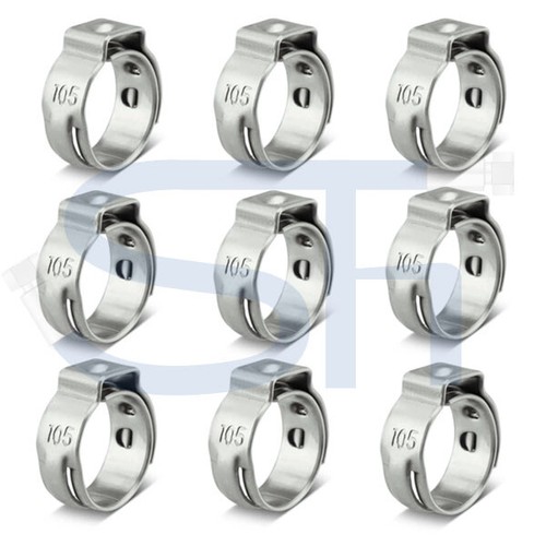 10x ohr schlauchschelle - 10x,